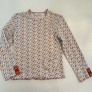 Matilda Jane Heart To Heart Heartstrings Long Sleeve Ribbed Knit Tee